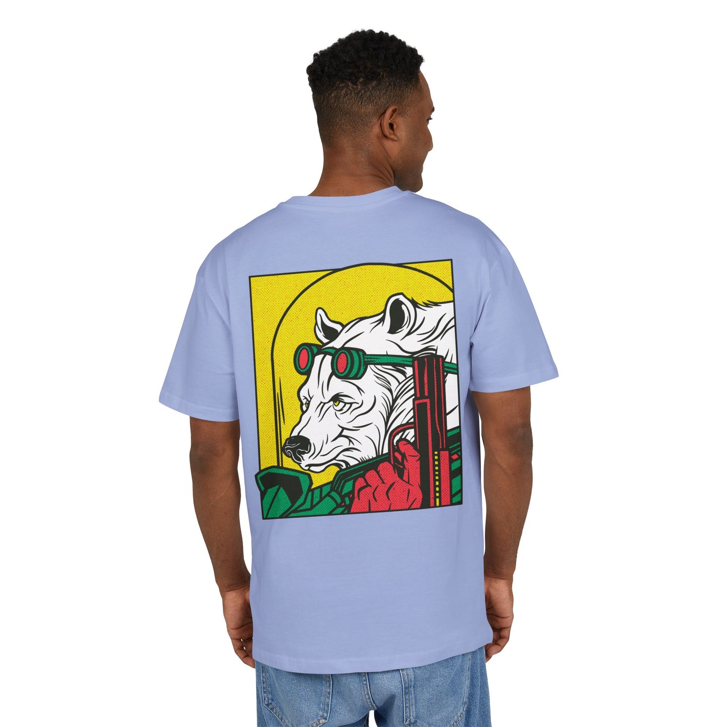 Ice Bear with Gun Oversized T-Shirt