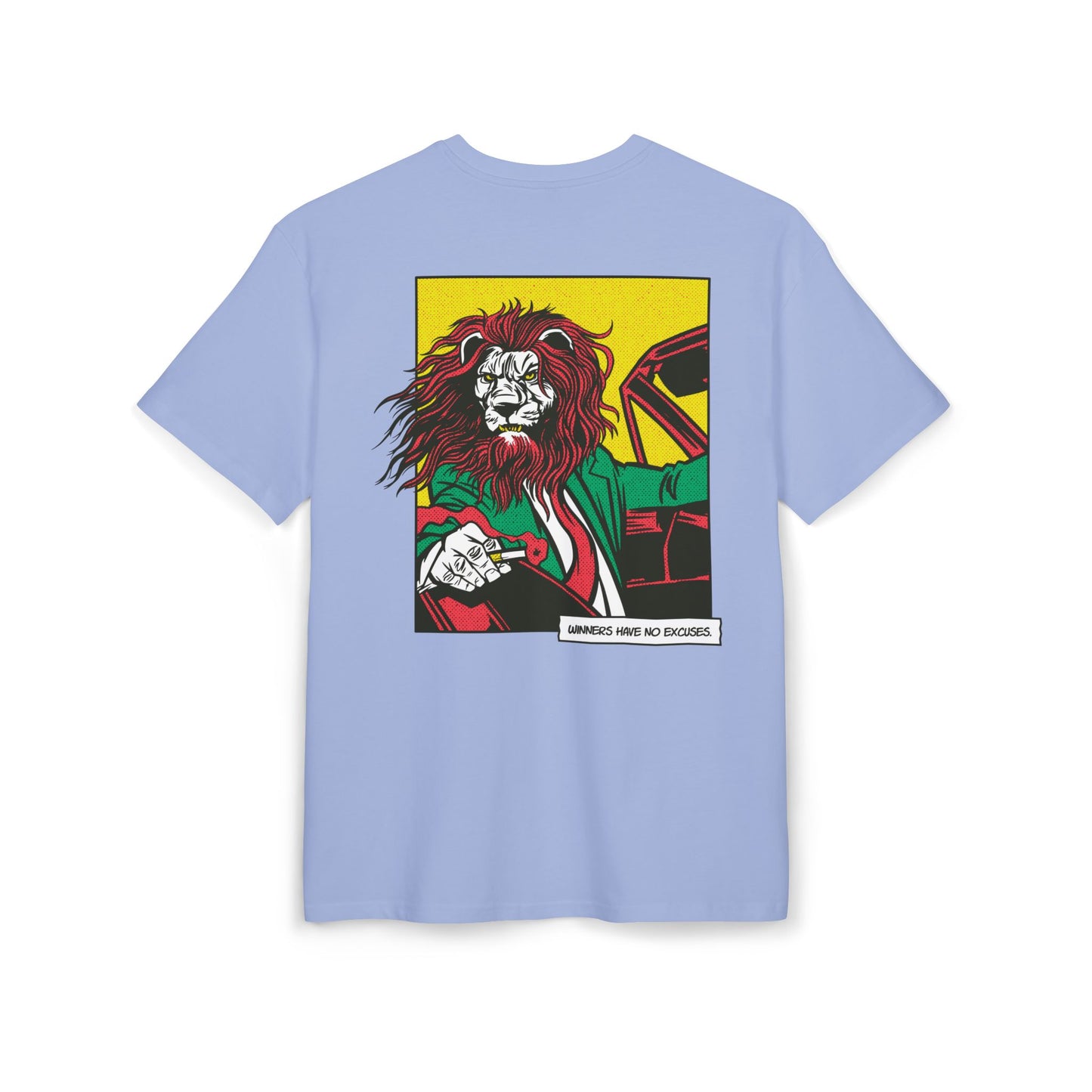 Lion in Car Oversized T-Shirt