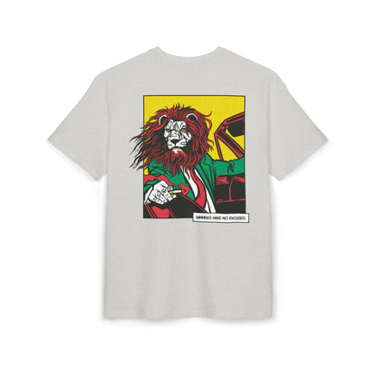 Lion in Car Oversized T-Shirt