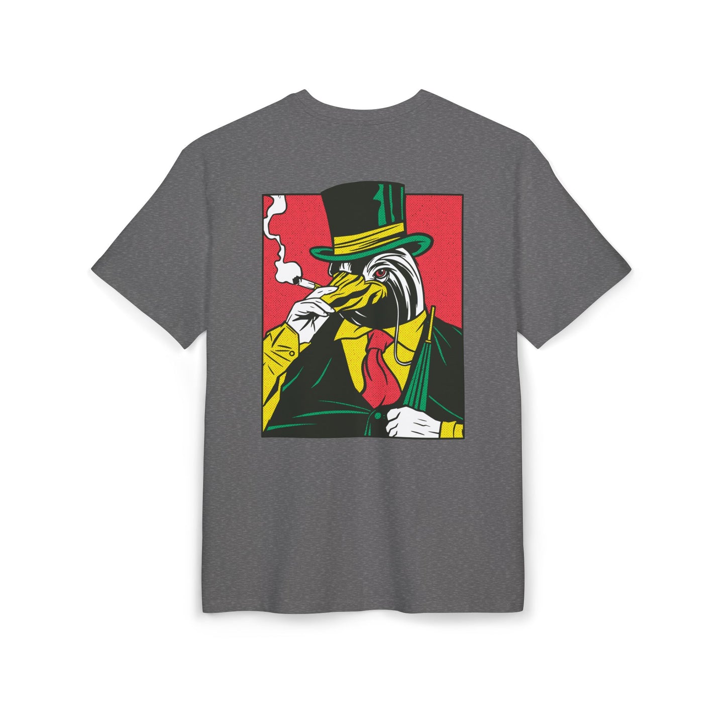 Penguin Smoking Oversized T-Shirt