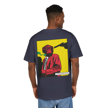 Monkey Smoking Oversized T-Shirt