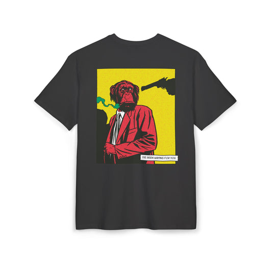 Monkey Smoking Oversized T-Shirt