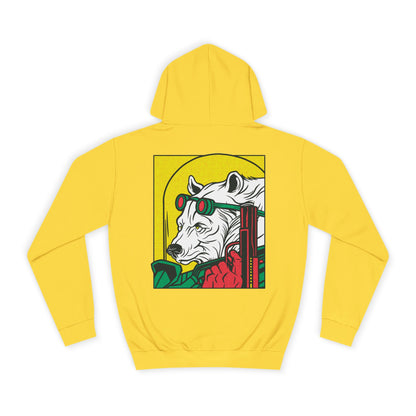 Ice Bear with Gun Hoodie