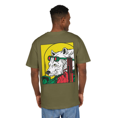 Ice Bear with Gun Oversized T-Shirt