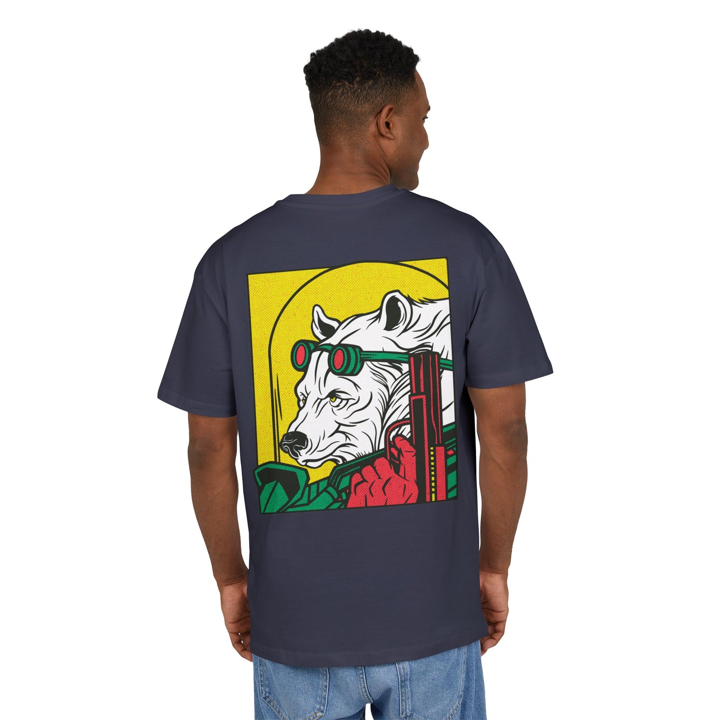 Ice Bear with Gun Oversized T-Shirt