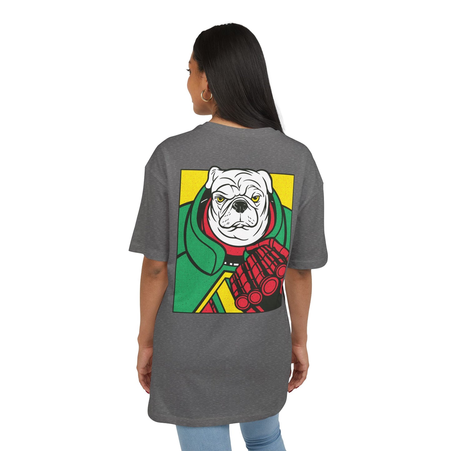 White Pug Oversized T-Shirt