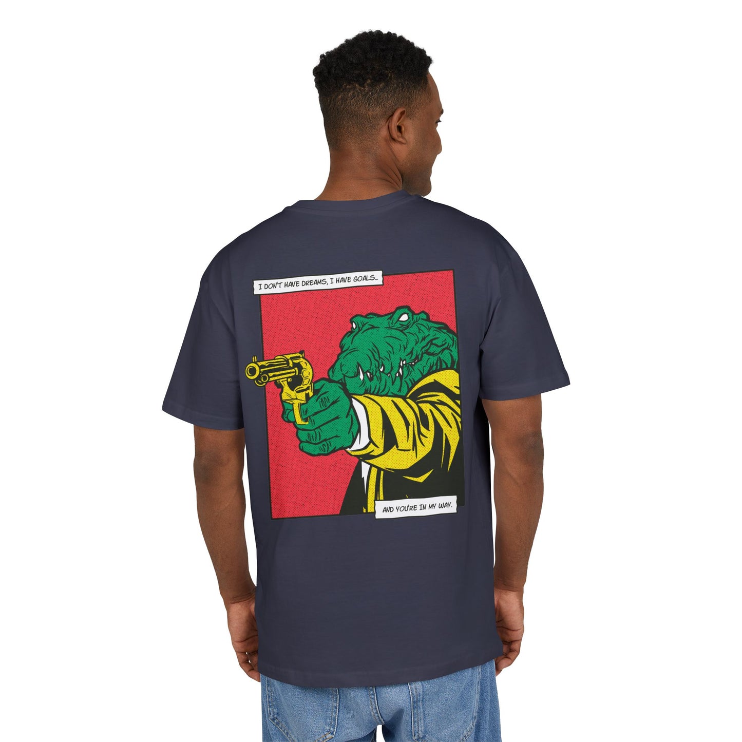 Alligator with Gun Oversized T-Shirt