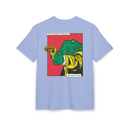 Alligator with Gun Oversized T-Shirt
