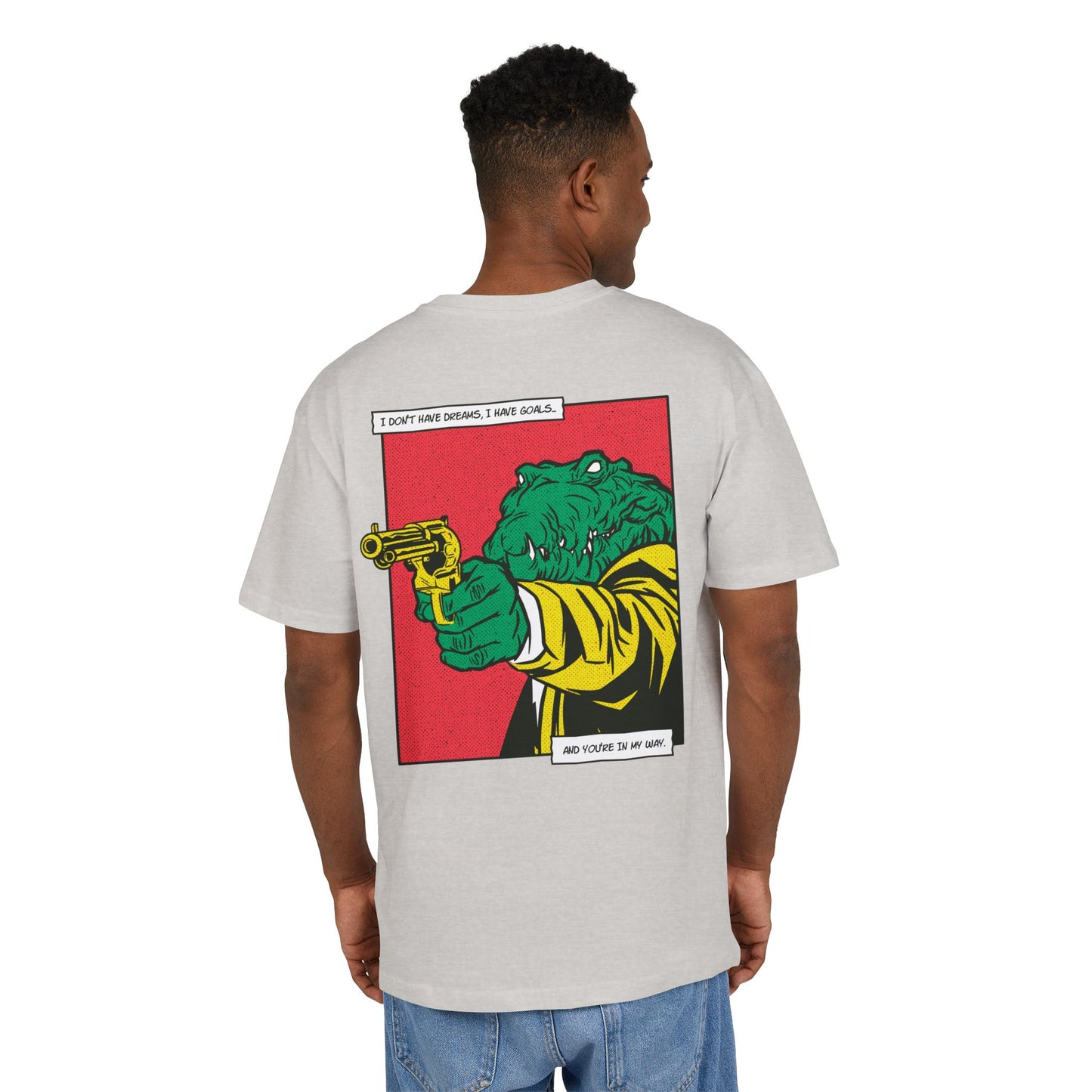 Alligator with Gun Oversized T-Shirt