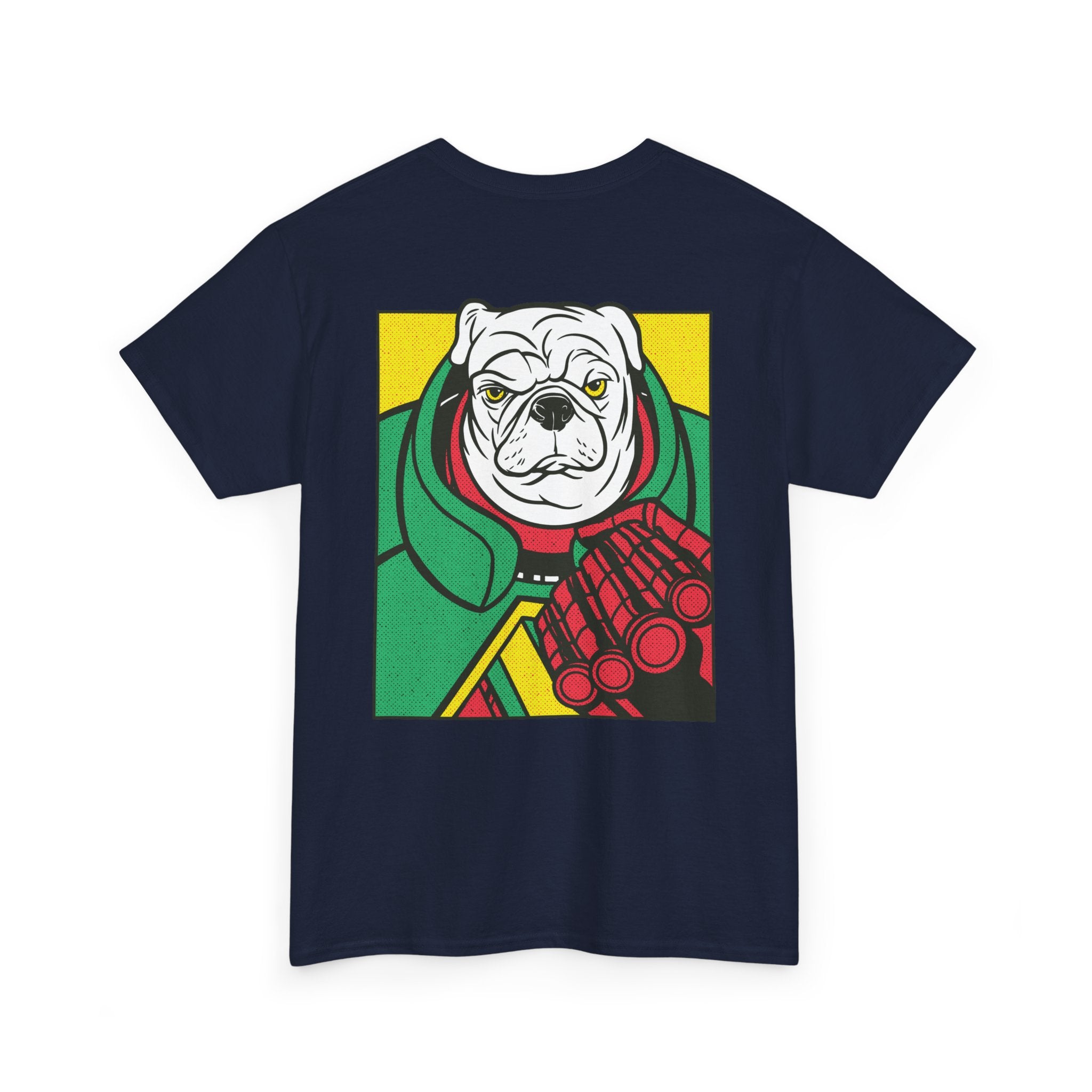 Pug with Fist - T-Shirt Back Print