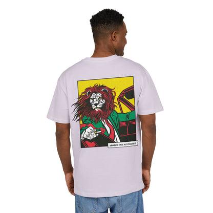 Lion in Car Oversized T-Shirt