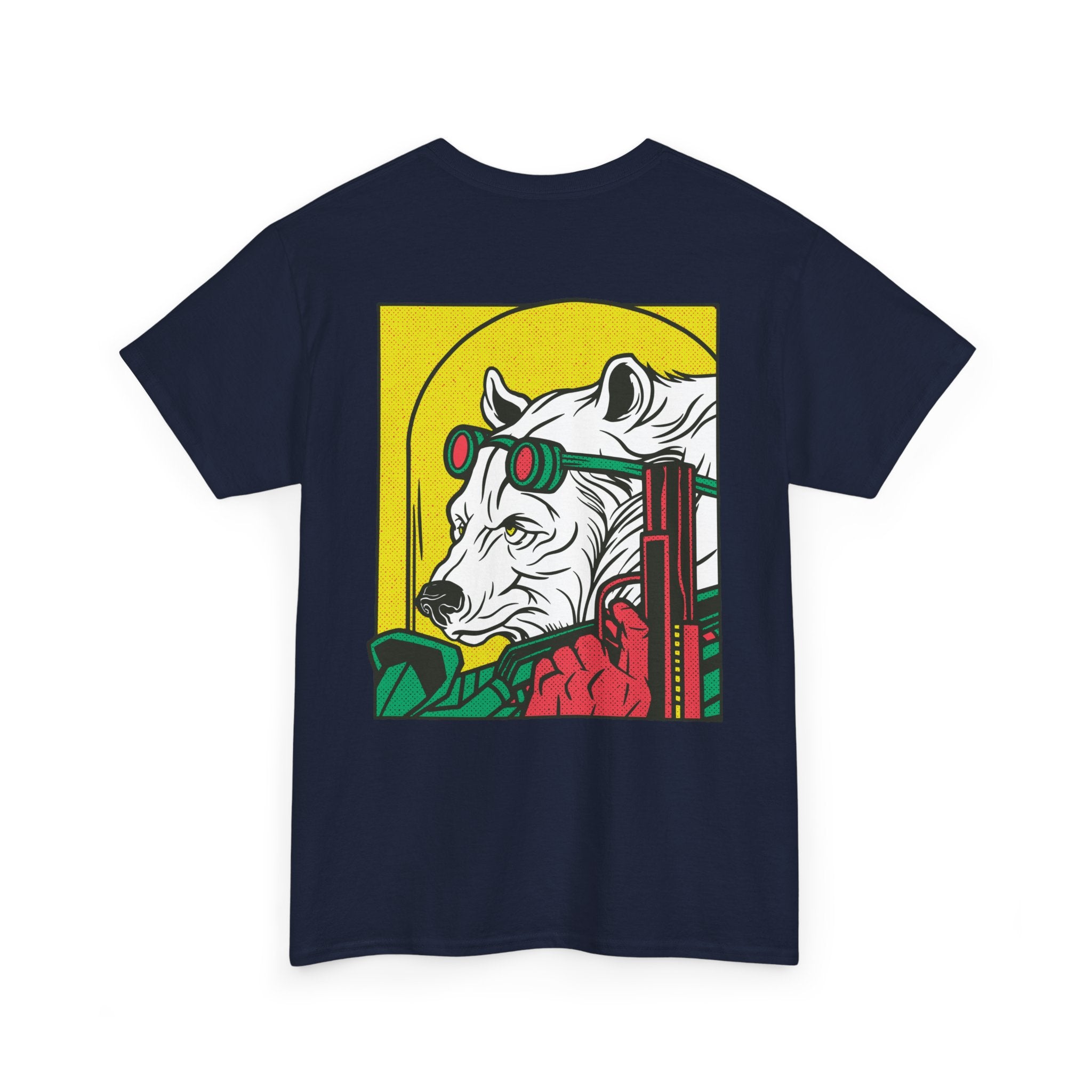 Ice Bear with Gun - T-Shirt Back Print