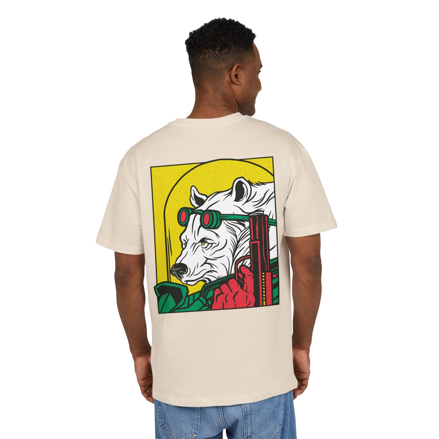 Ice Bear with Gun Oversized T-Shirt