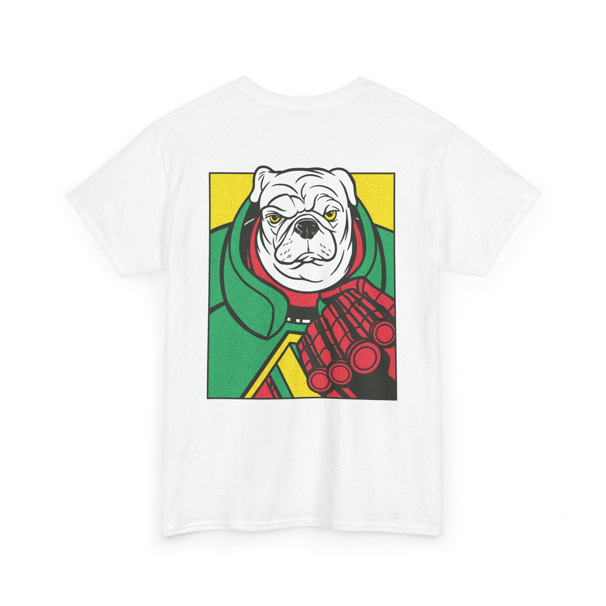Pug with Fist - T-Shirt Back Print
