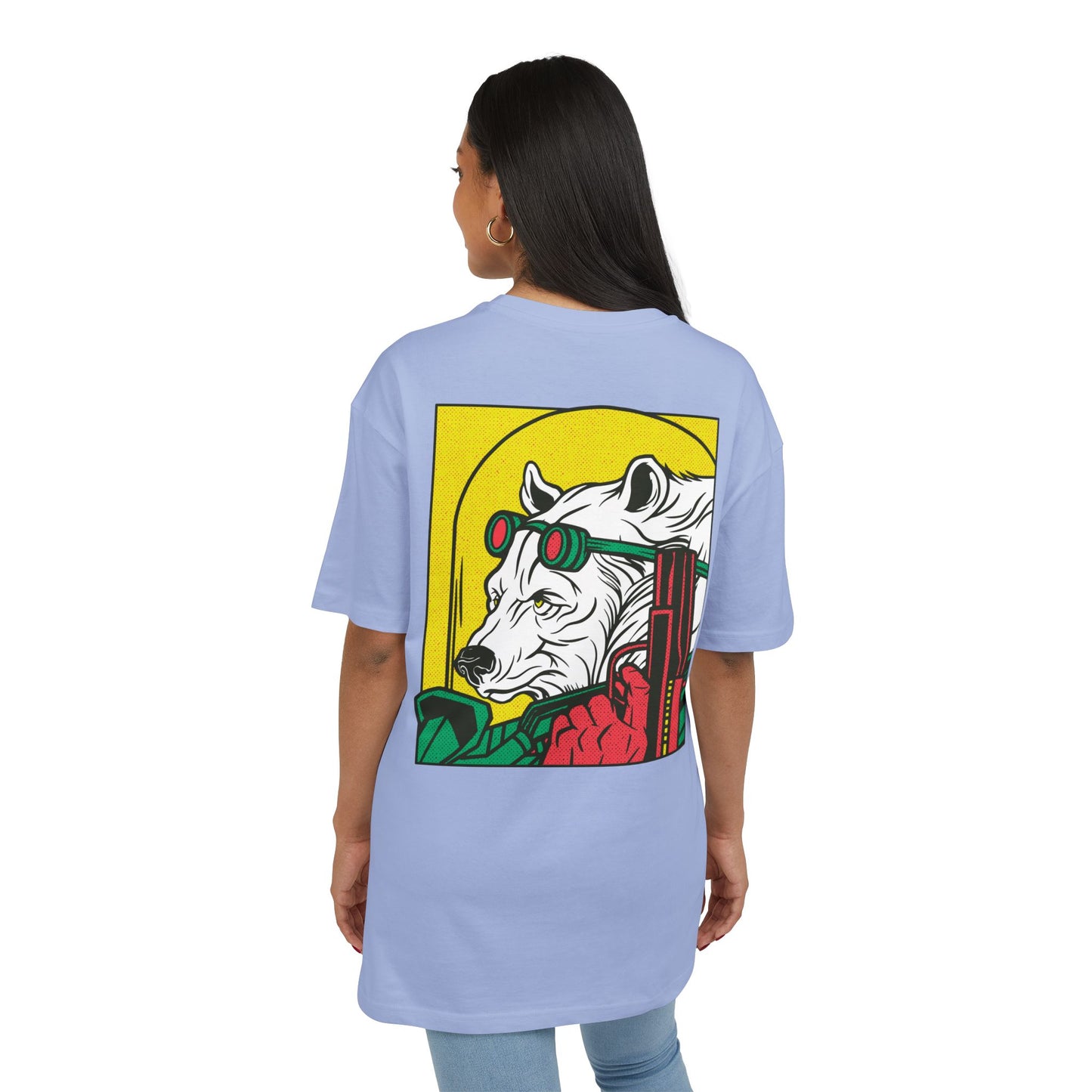 Ice Bear with Gun Oversized T-Shirt