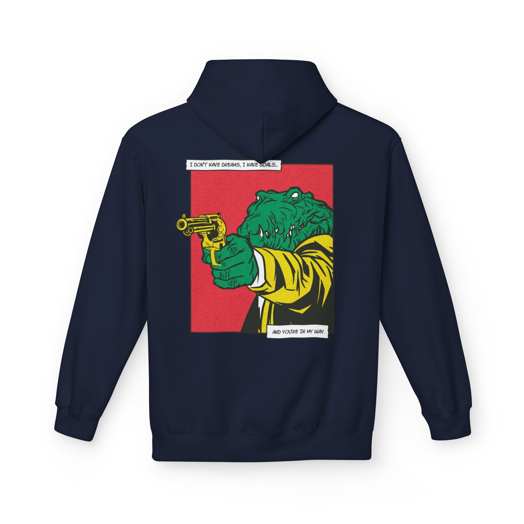 Alligator with Gun - Hoodie Back Print