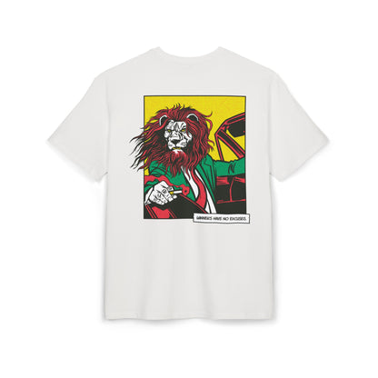 Lion in Car Oversized T-Shirt