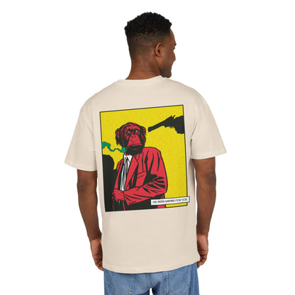 Monkey Smoking Oversized T-Shirt