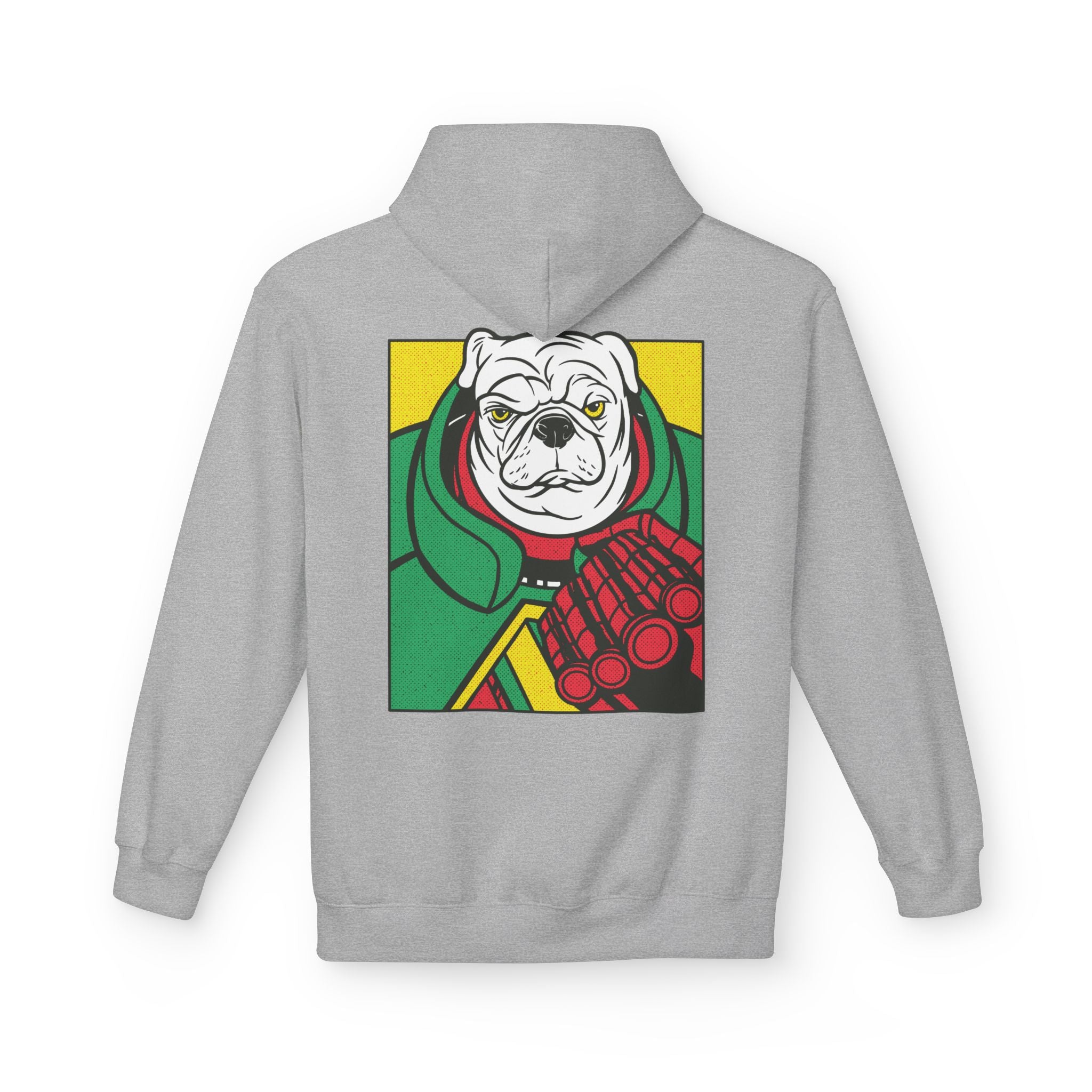 Pug with Fist - Hoodie Back Print