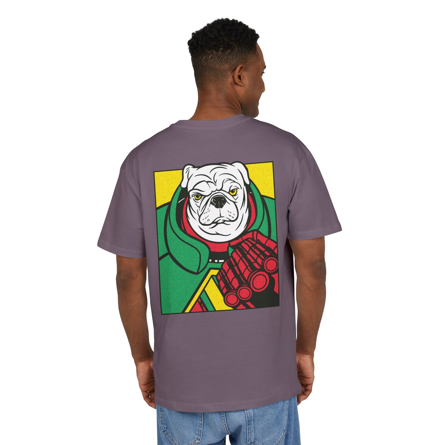 White Pug Oversized T-Shirt