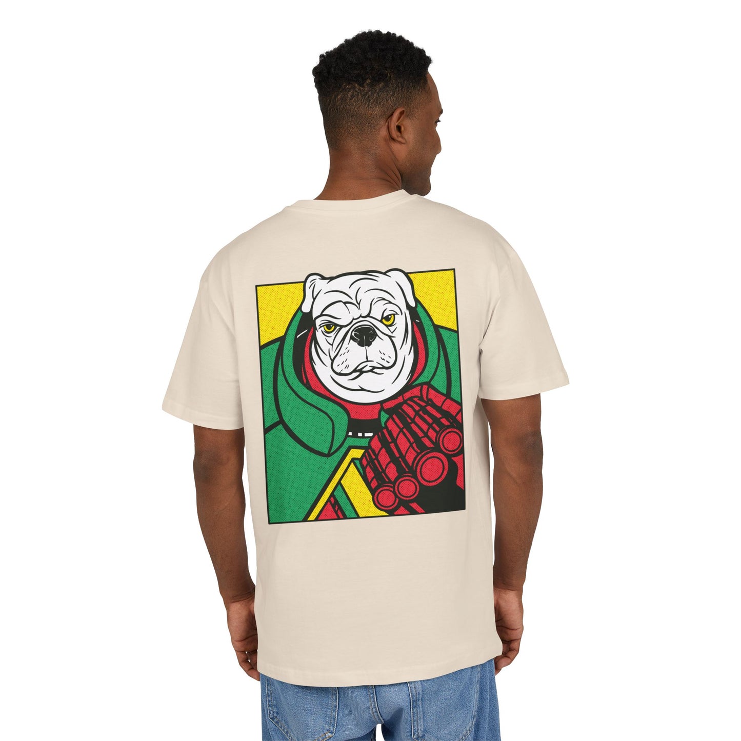 White Pug Oversized T-Shirt